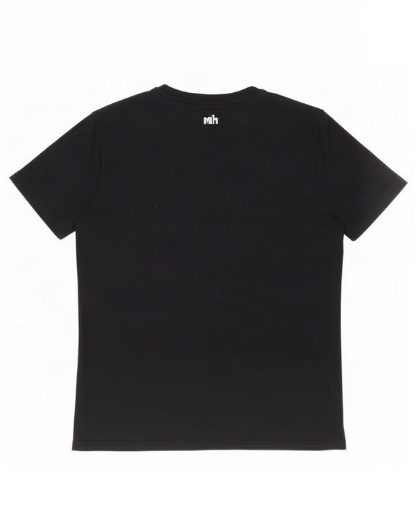 T-shirt grafica da donna Superdry Top UK 14 grande poliestere nero