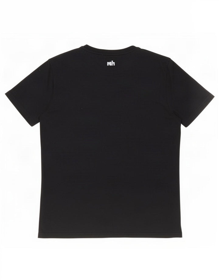 T-shirt grafica da donna Superdry Top UK 14 grande poliestere nero