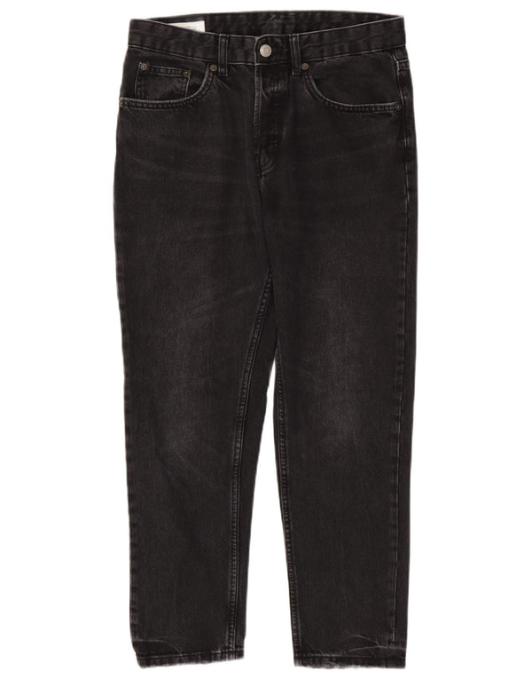 Jeans dritti da uomo Zara EU 38 Small W30 L27 Cotone nero
