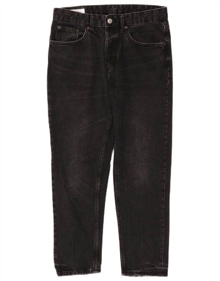 Jeans dritti da uomo Zara EU 38 Small W30 L27 Cotone nero