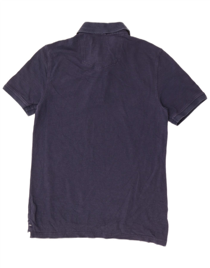 Polo da uomo Fat Face in cotone blu navy medio