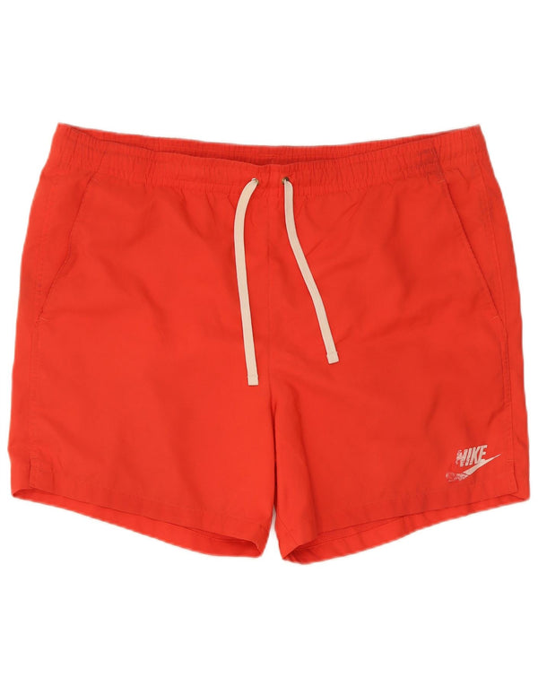 Nike Mens Swimming Shorts Large Red Polyester