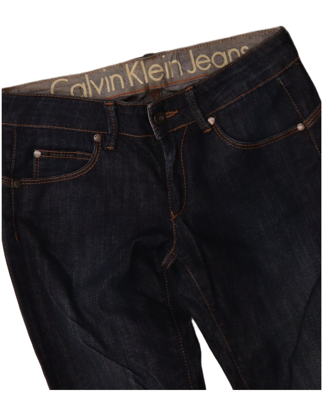 Jeans slim da donna Calvin Klein W30 L33 Blu navy