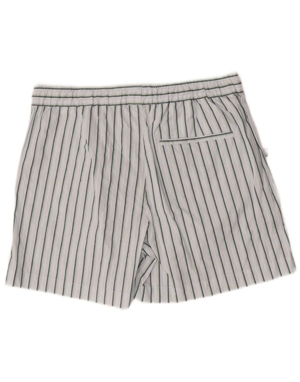 Pantaloncini chino da uomo Zara grandi W32 in cotone a righe blu