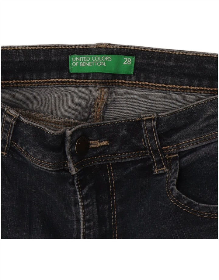 Jeans skinny bootcut da donna Benetton W28 L32 Blu