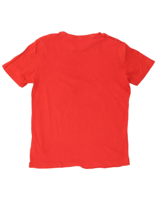 T-shirt grafica da uomo Puma Top in cotone rosso medio