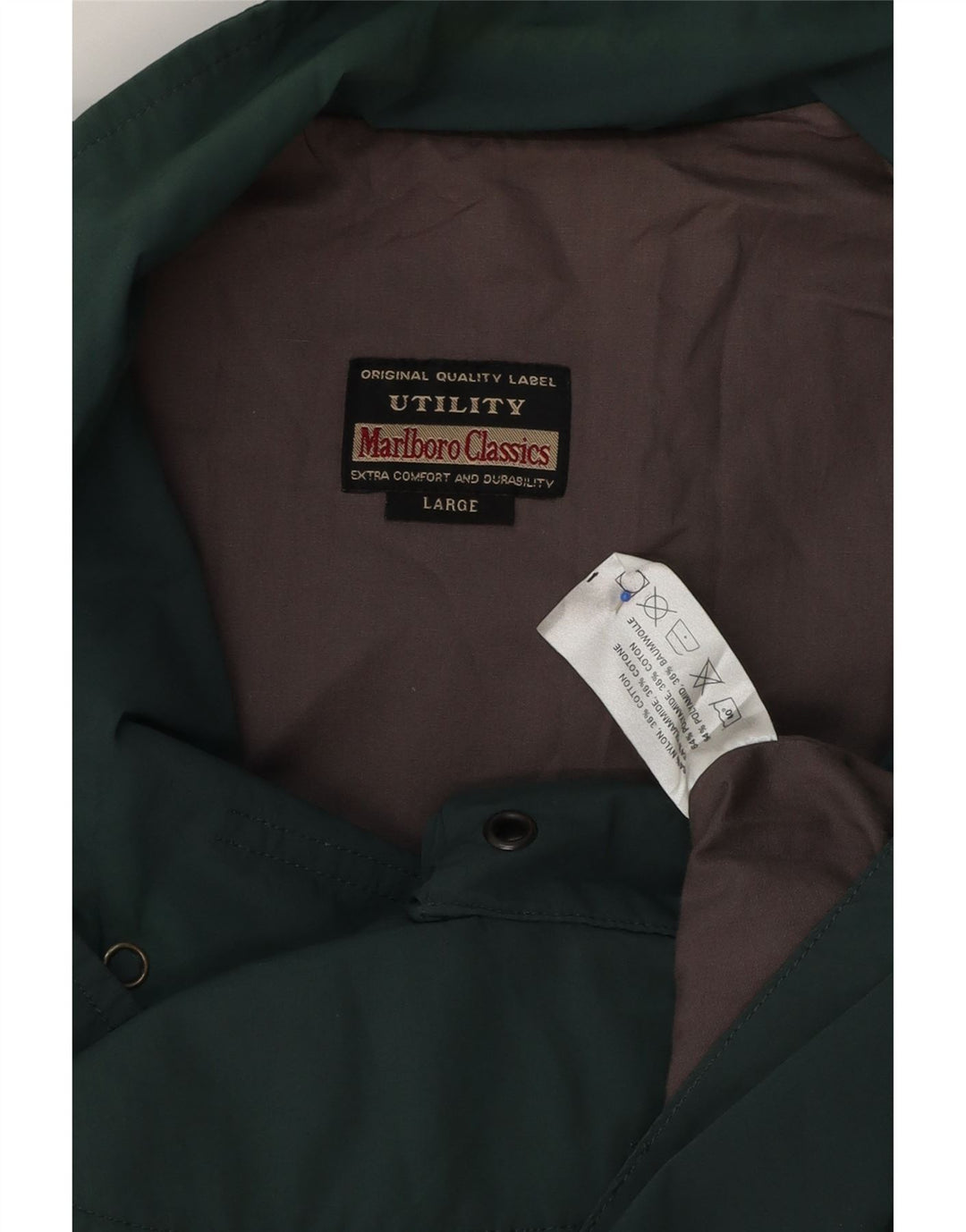 Gilet da uomo Marlboro Classics UK 40 Large Verde Poliestere