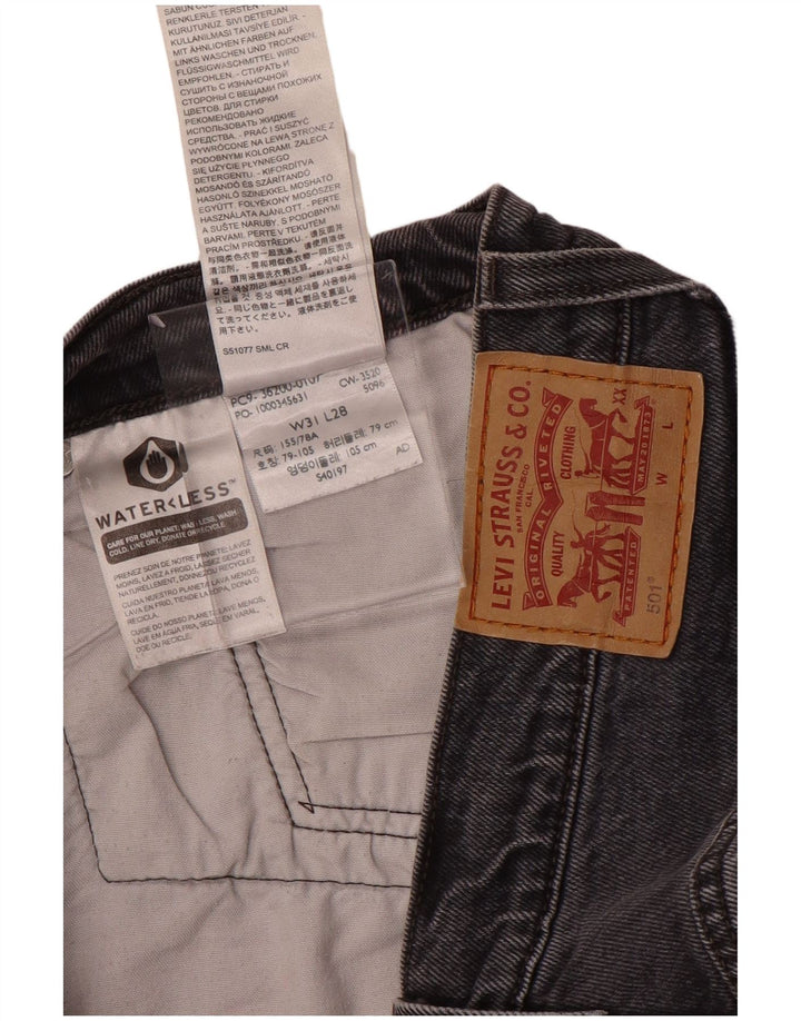 LEVI'S Jeans dritti da uomo 501 W31 L28 Cotone grigio