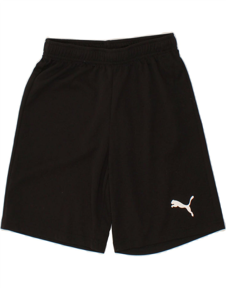 PUMA Mens Graphic Sport Shorts Small Black Polyester Vintage Puma and Second-Hand Puma from Messina Hembry 