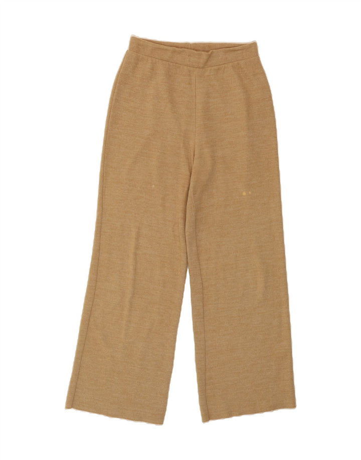 ZARA Womens Knit Tracksuit Trousers UK 12 Medium  Beige Vintage Zara and Second-Hand Zara from Messina Hembry 