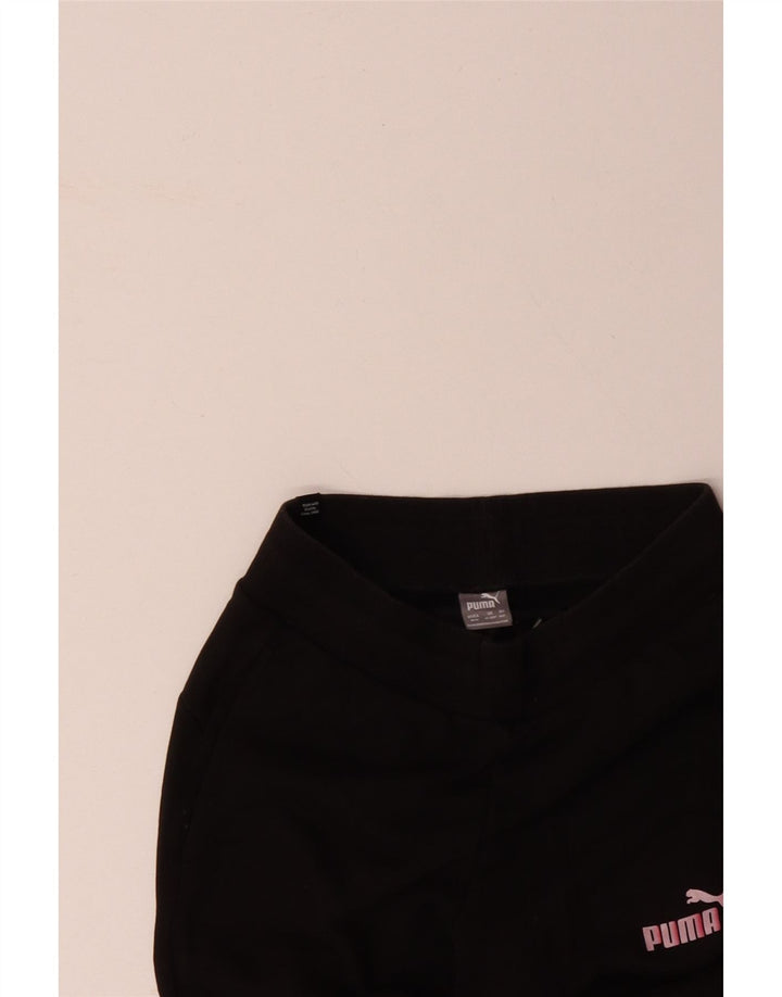 Pantaloni della tuta da ragazza PUMA Joggers 11-12 anni in cotone nero