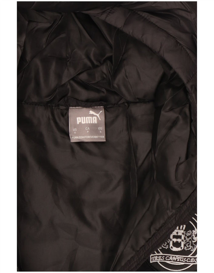 Giacca imbottita con cappuccio da uomo Puma UK 36 piccola in nylon nero