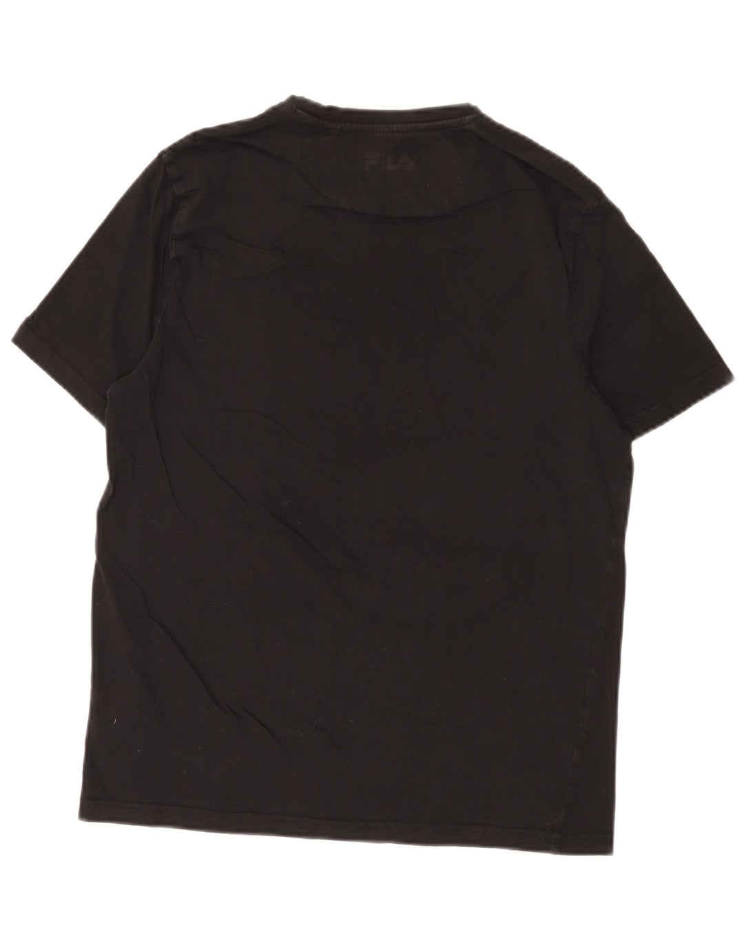 T-shirt grafica da uomo Fila Top in cotone nero medio