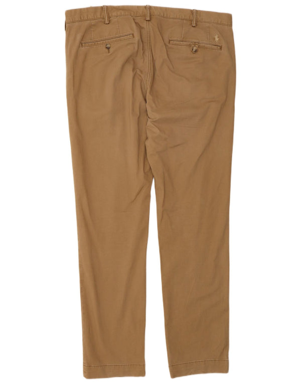 Pantaloni chino slim fit elasticizzati da uomo Polo Ralph Lauren W36 L32 Marrone