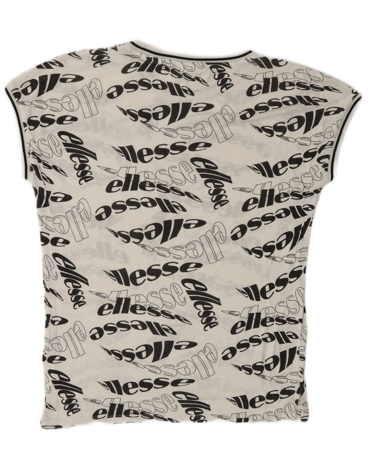 ELLESSE T-shirt grafica da uomo Top piccola bianca