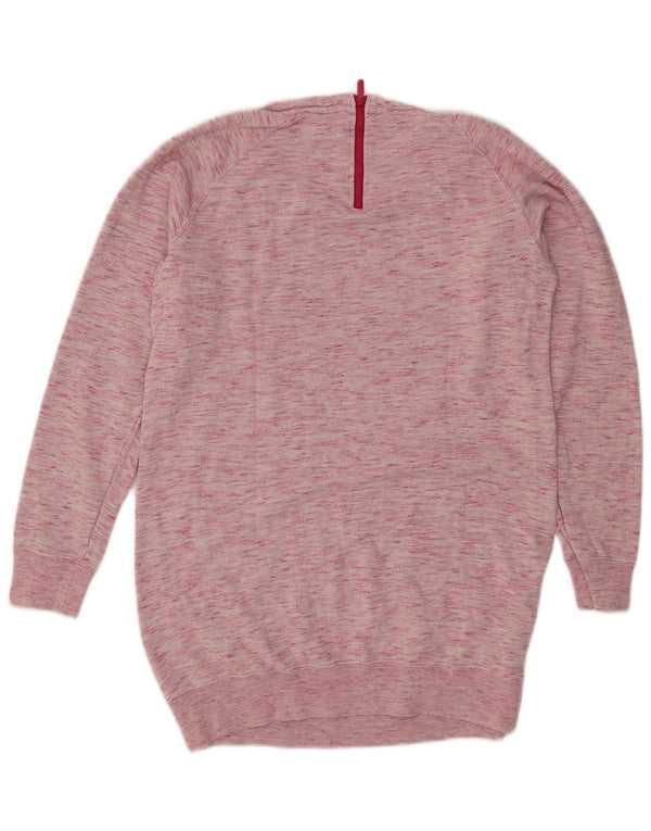 Felpa da donna Adidas Jumper UK 12 cotone chiazzato rosa medio