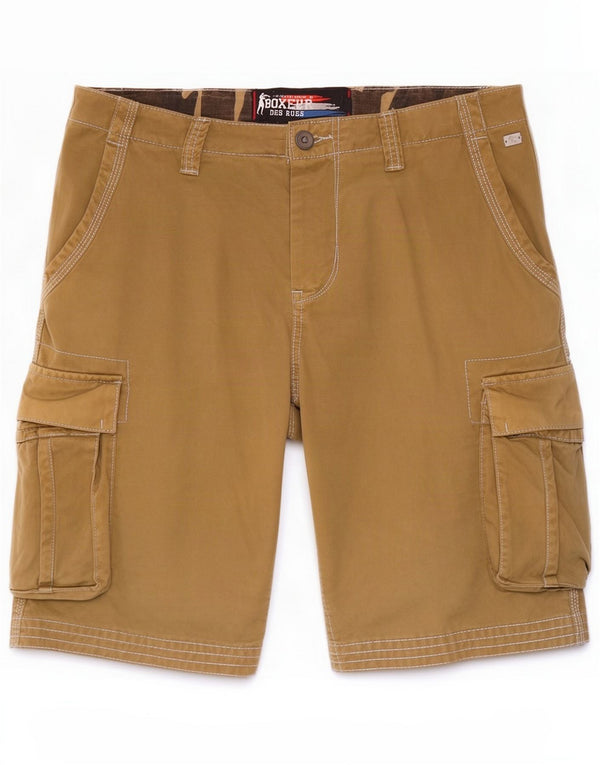 Pantaloncini cargo da uomo Boxeur Des Rues IT 50 Large W34 Cotone beige