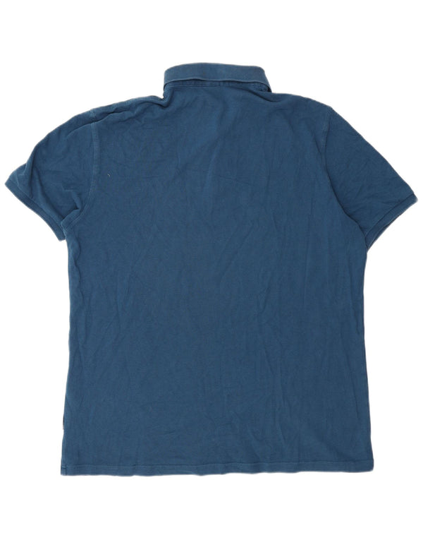 Polo da uomo Napapijri 2XL in cotone blu