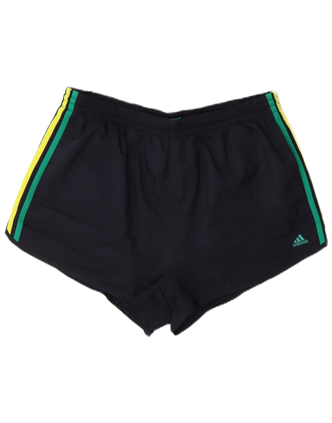 Pantaloncini sportivi Adidas da uomo XL in poliestere color block blu navy