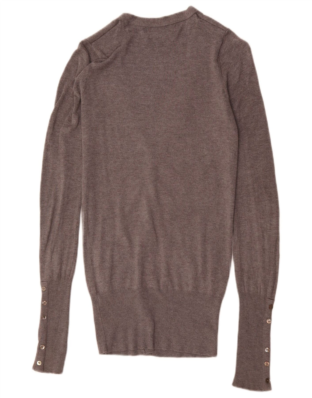 Maglione cardigan da donna Zara UK 12 Rayon grigio medio