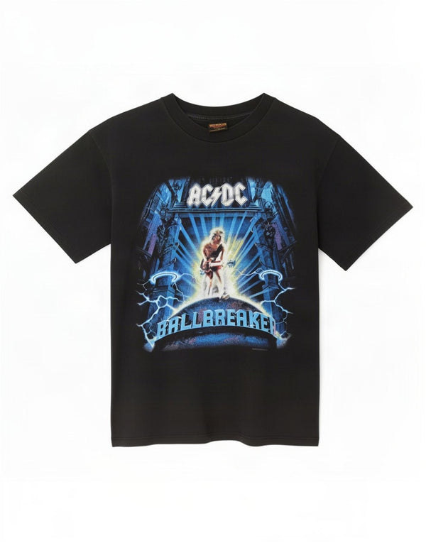 T-shirt vintage da uomo AC/DC Balbreaker World Tour 1996 grande nera