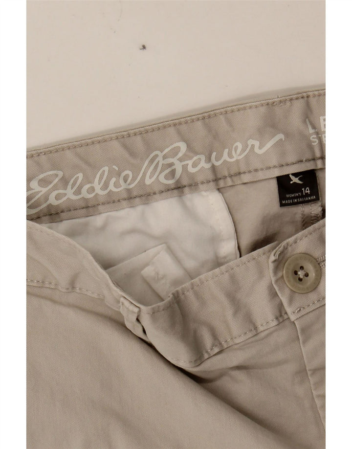 EDDIE BAUER Womens Chino Shorts US 14 XL W36 Grey Cotton Vintage Eddie Bauer and Second-Hand Eddie Bauer from Messina Hembry 