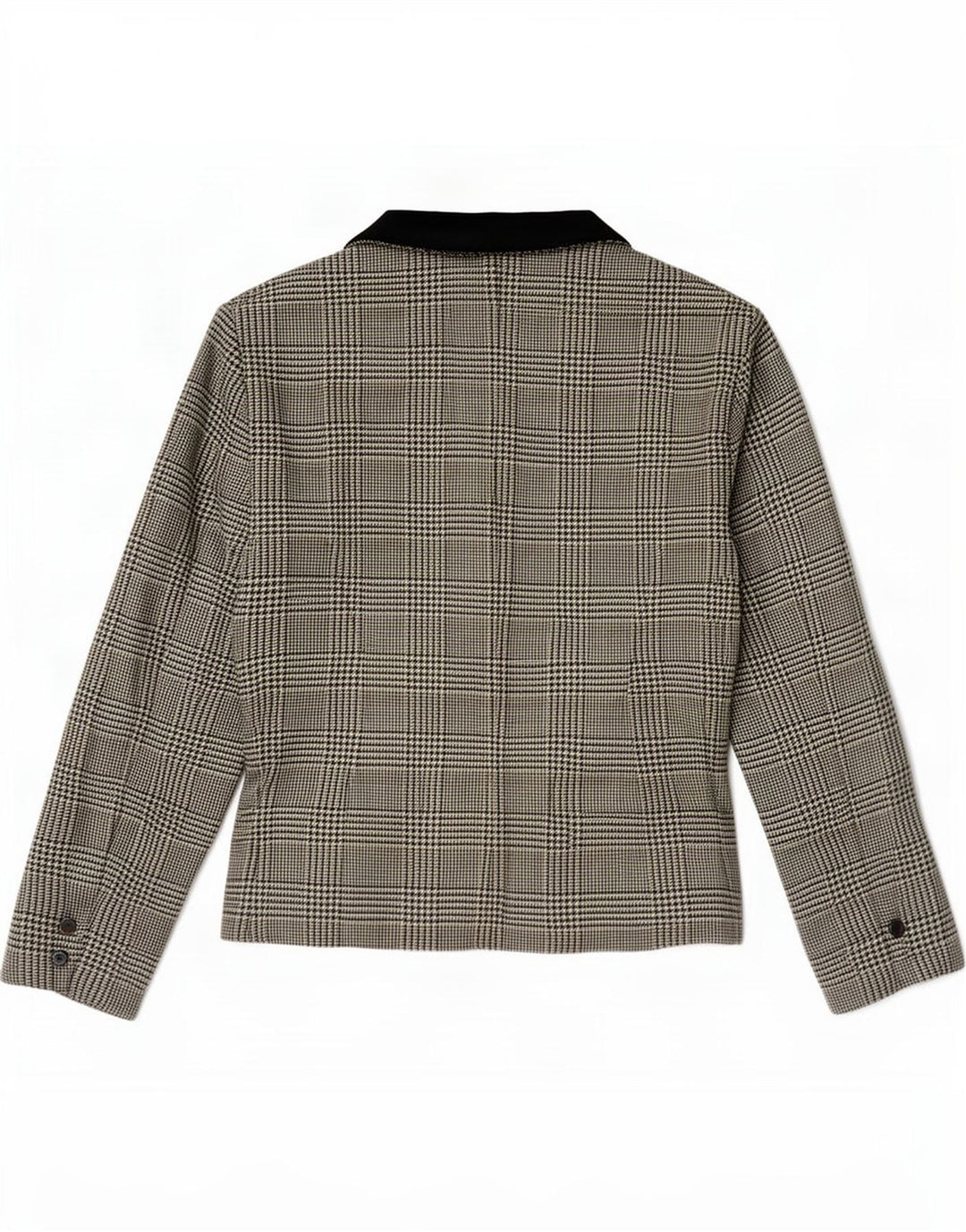 Giacca blazer doppiopetto vintage da donna IT 42 media pied de poule nera