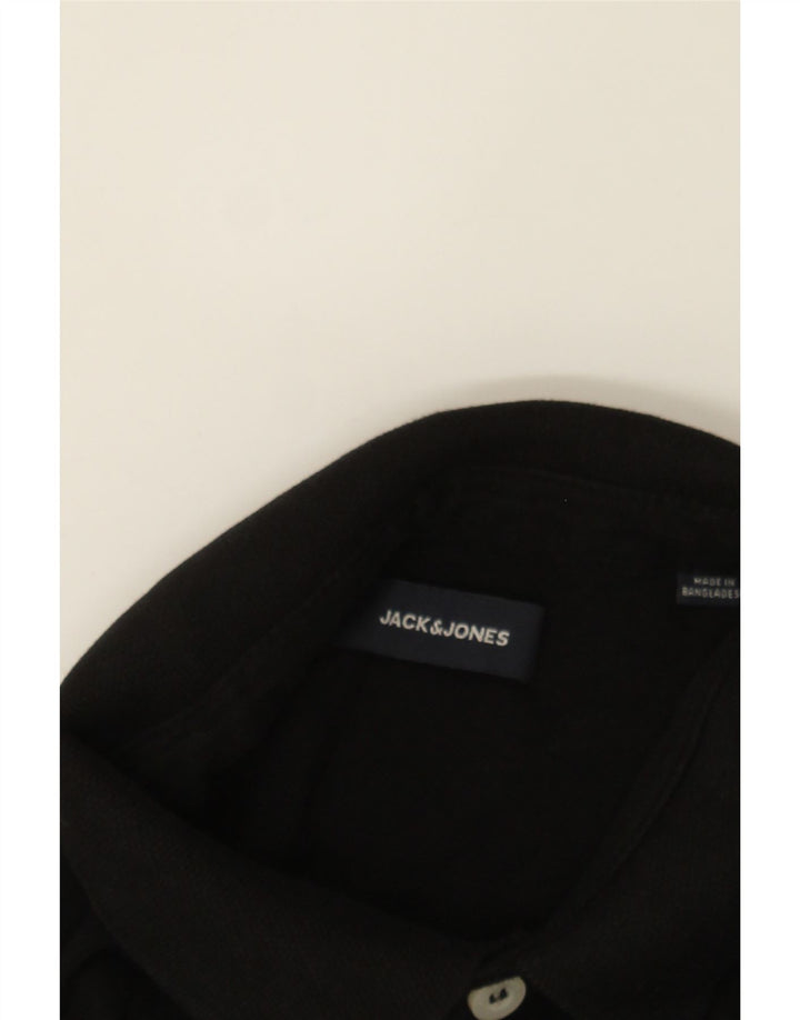 JACK & JONES Mens Polo Shirt Large Black Cotton Vintage Jack & Jones and Second-Hand Jack & Jones from Messina Hembry 