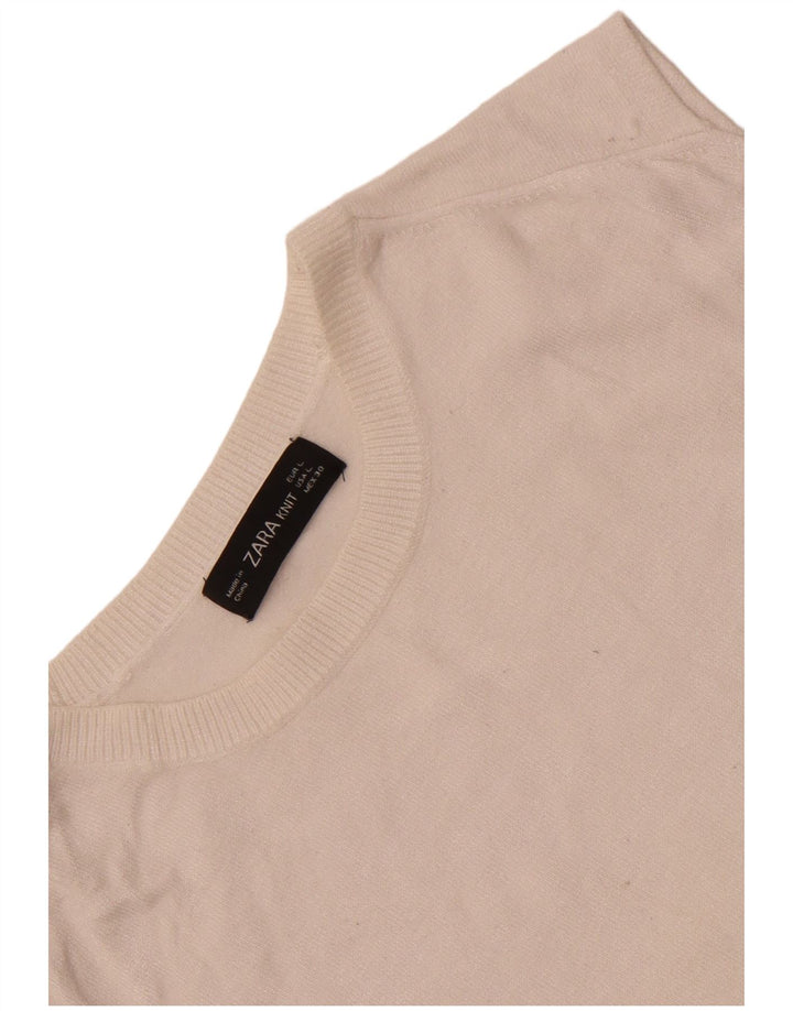 Canotta canotta da donna Zara UK 14 grande bianca