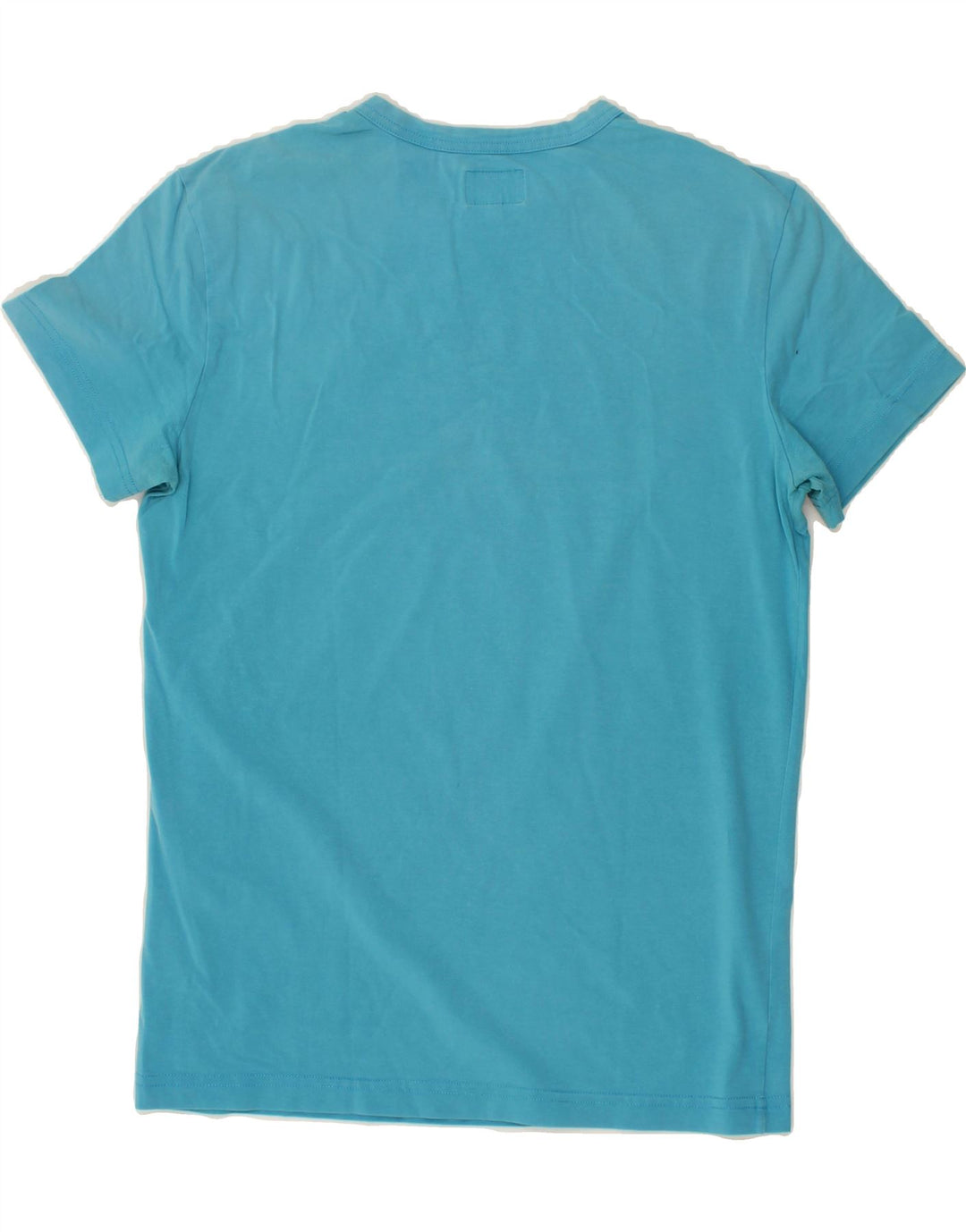 ENERGIE Womens T-Shirt Top UK 14 Large Blue Vintage Energie and Second-Hand Energie from Messina Hembry 