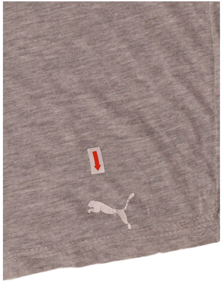 Maglietta PUMA da donna Top UK 14 Large in cotone grigio
