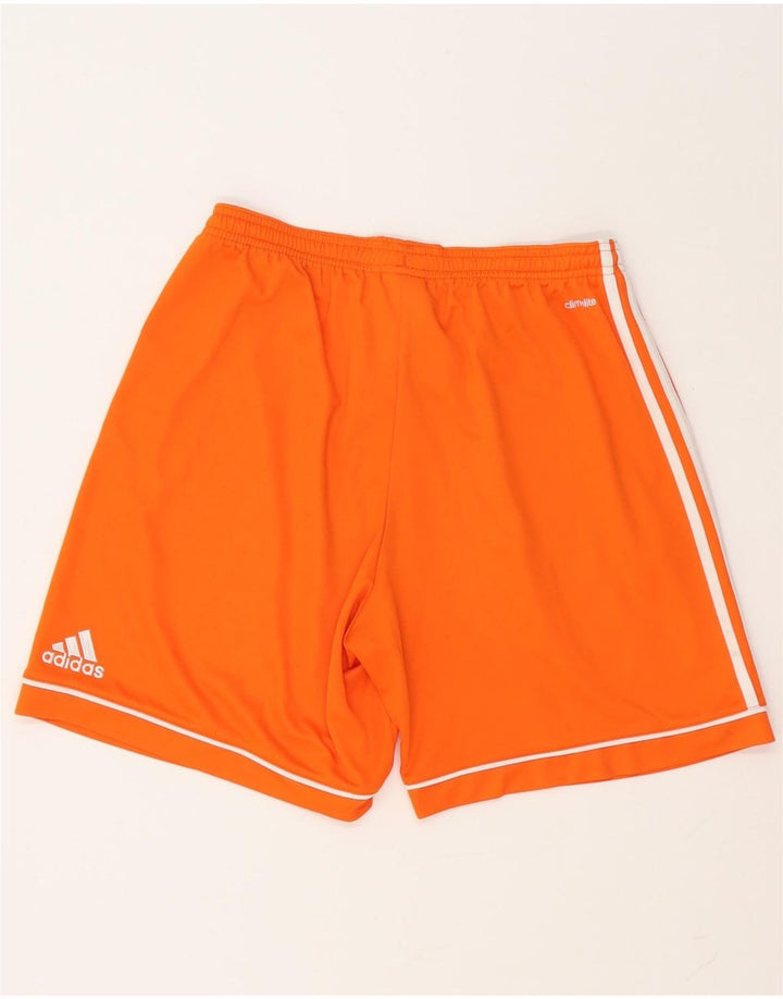 Pantaloncini sportivi Adidas Climalite da uomo di grandi dimensioni in poliestere arancione