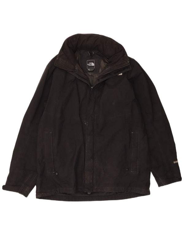 Giacca antipioggia da uomo con cappuccio The North Face UK 42 XL poliestere nero