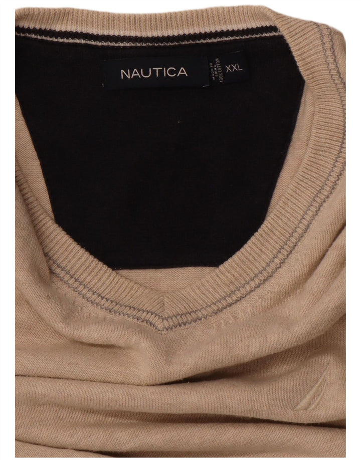 Canotta da uomo NAUTICA 2XL in cotone beige