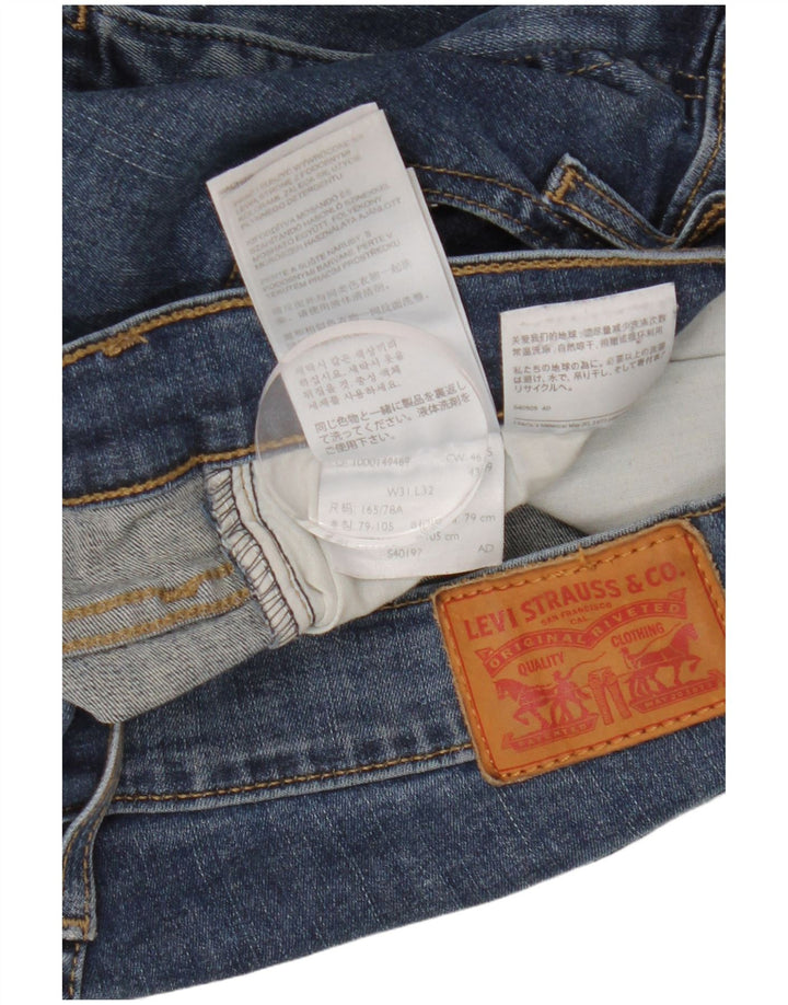 LEVI'S Jeans super skinny da donna con altezza del miglio W31 L32 cotone blu