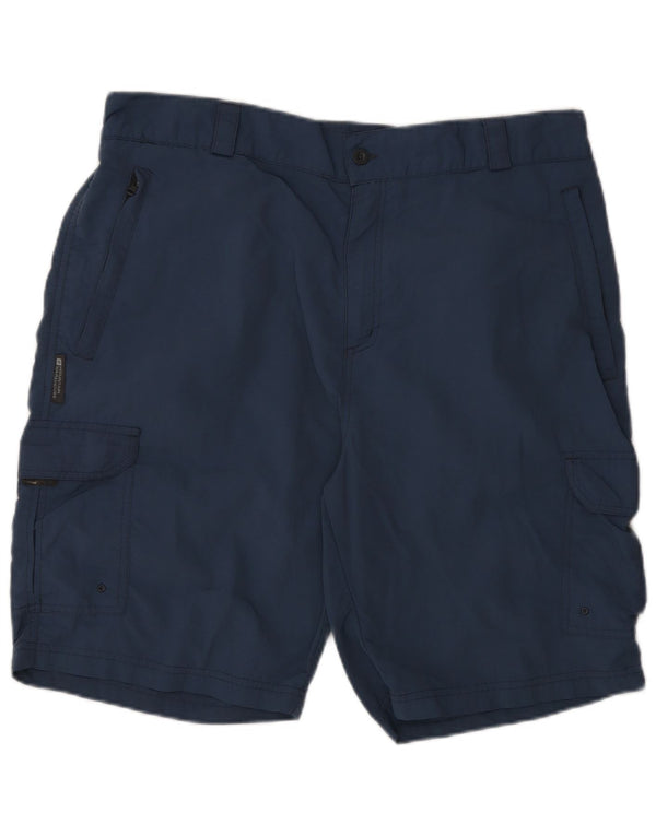 Pantaloncini cargo da uomo Mountain Warehouse W36 Large in nylon blu navy