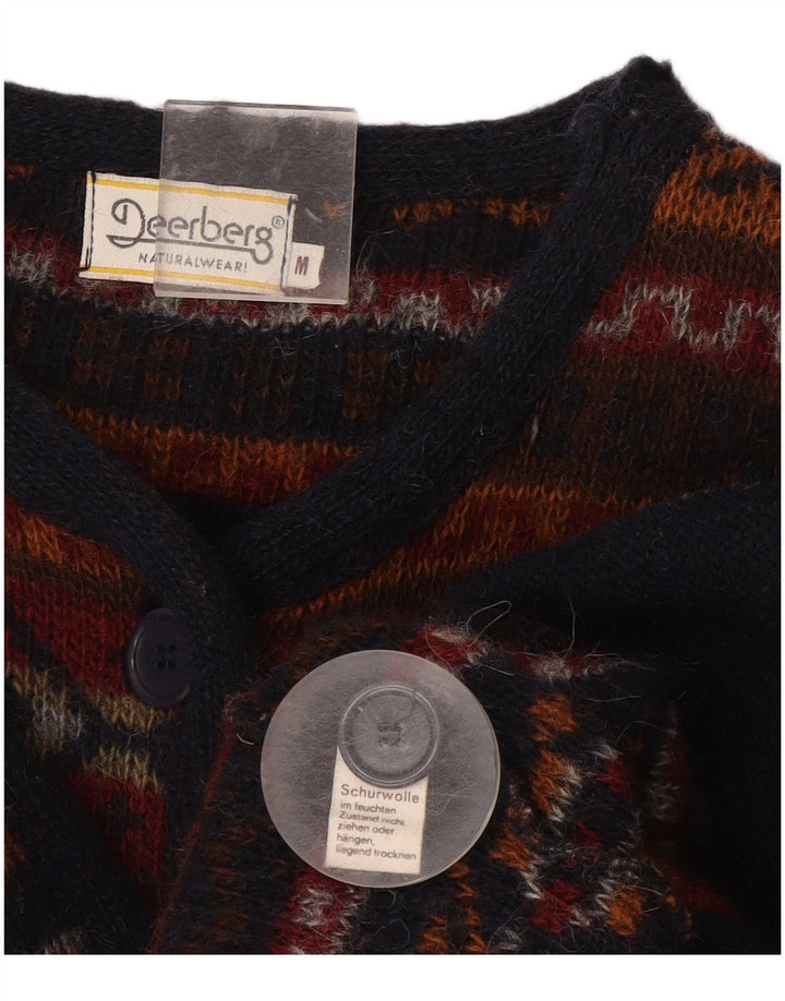 Maglione cardigan da donna Deerberg UK 14 Fair Isle medio multicolore