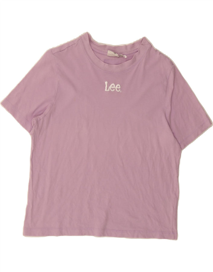 LEE Womens T-Shirt Top UK 14 Medium Pink Cotton Vintage Lee and Second-Hand Lee from Messina Hembry 