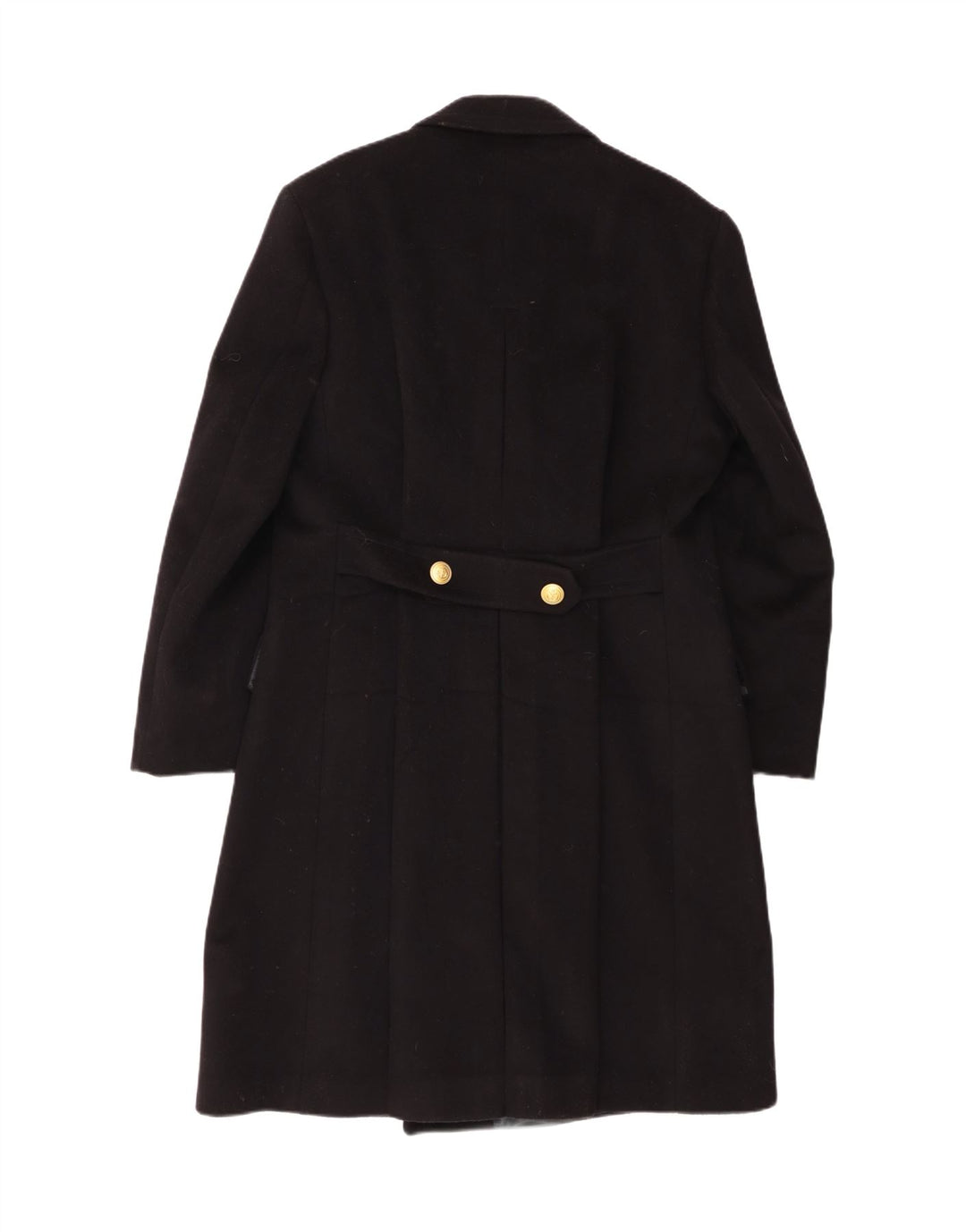 Cappotto doppiopetto vintage da donna IT 52 2XL Nero Classico