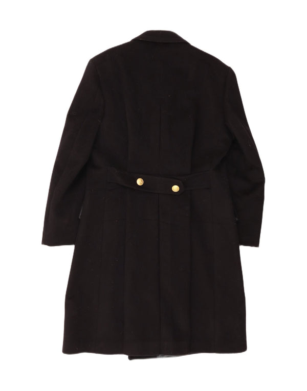 Cappotto doppiopetto vintage da donna IT 52 2XL Nero Classico