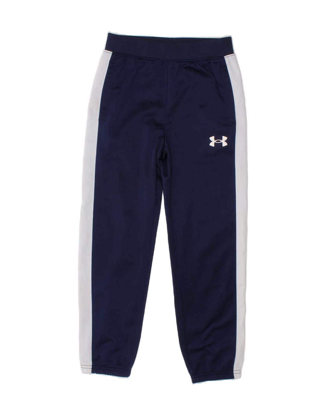 UNDER ARMOUR Boys Tracksuit Trousers Joggers 6-7 Years  Navy Blue Vintage Under Armour and Second-Hand Under Armour from Messina Hembry 