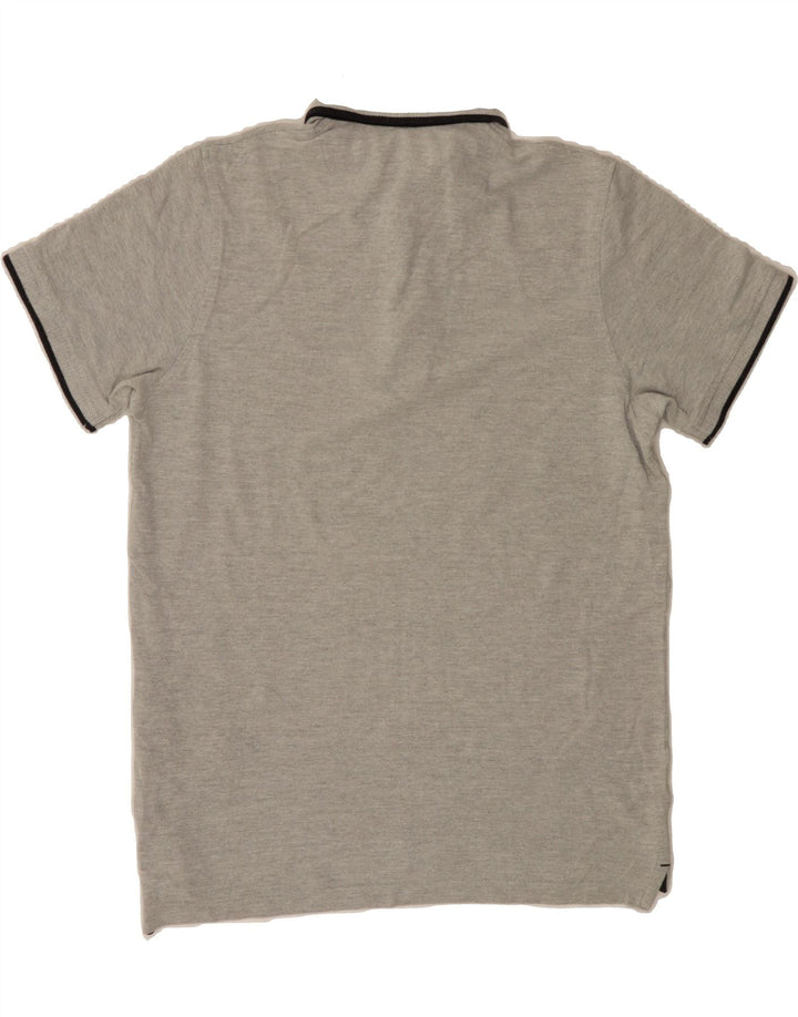 JACK & JONES Mens Polo Shirt Medium Grey Cotton Vintage Jack & Jones and Second-Hand Jack & Jones from Messina Hembry 