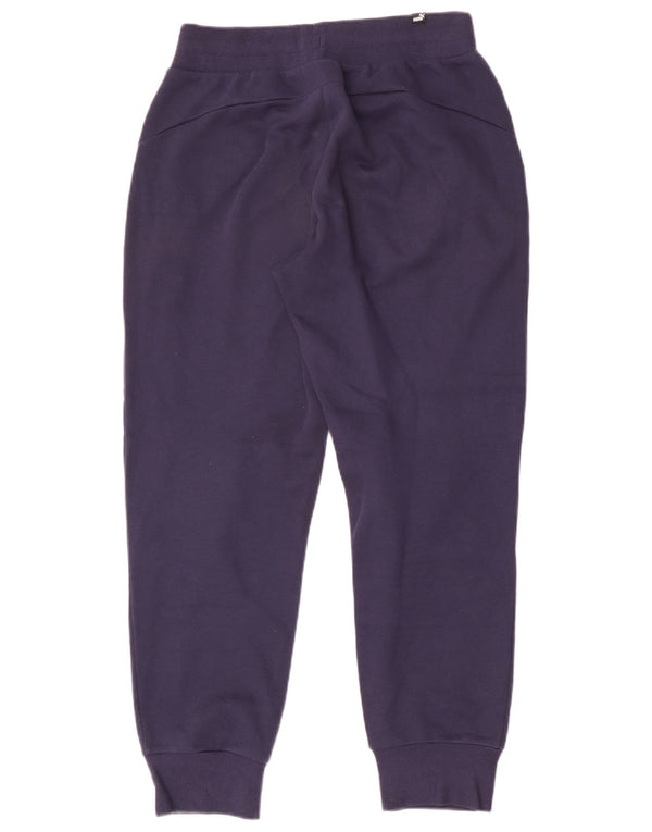 Puma Mens Tracksuit Trousers Joggers Small  Navy Blue Cotton