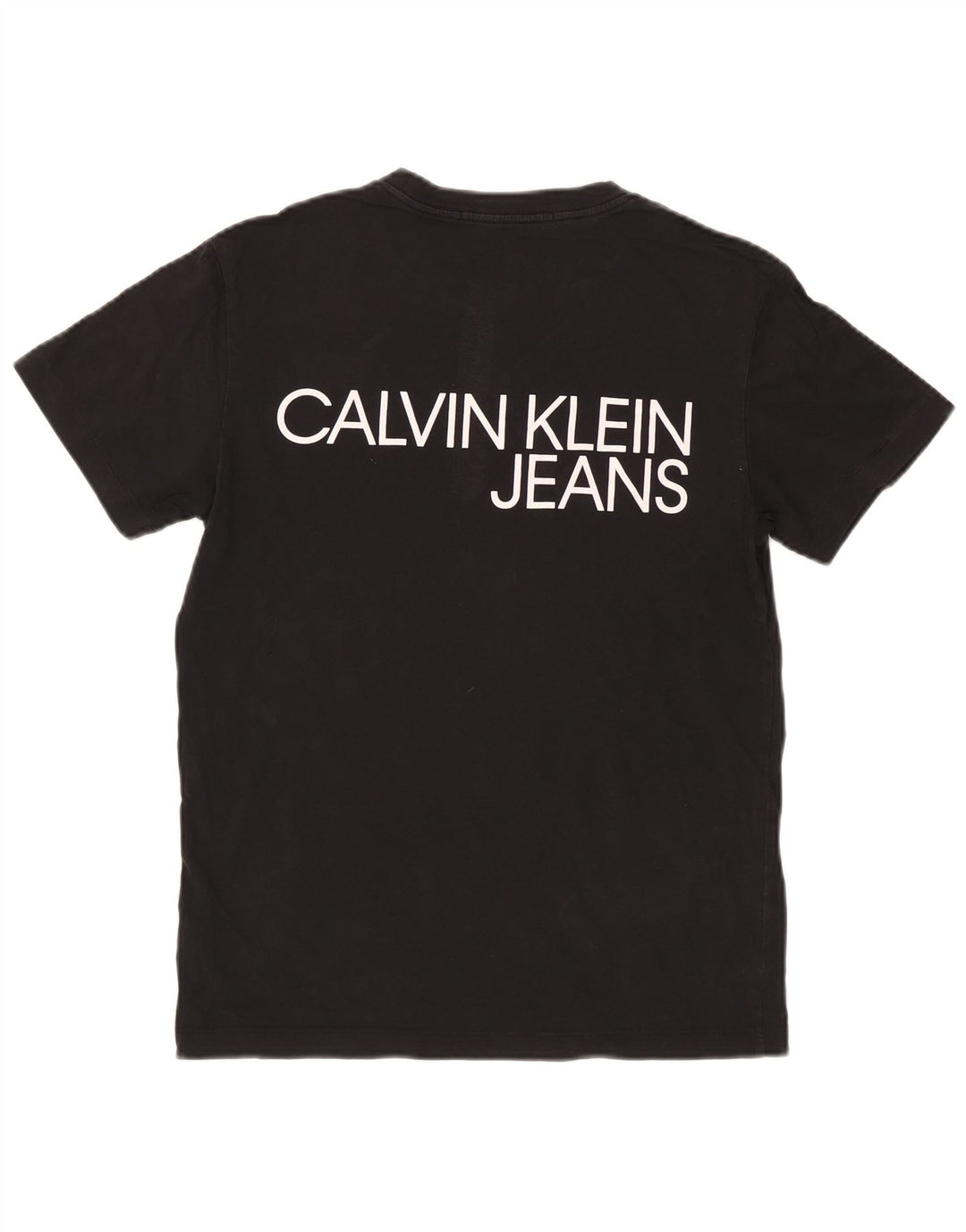 CALVIN KLEIN JEANS T-shirt grafica da uomo Top piccola in cotone nero