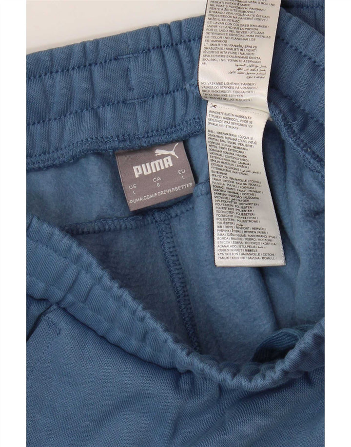 Pantaloni da tuta da uomo Puma Joggers grandi in cotone blu