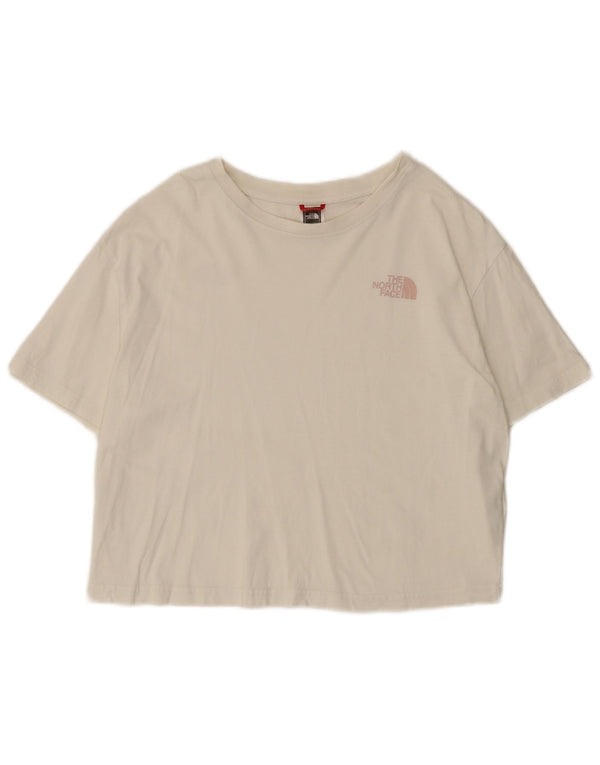 T-shirt corta da donna The North Face UK 16 grande cotone bianco