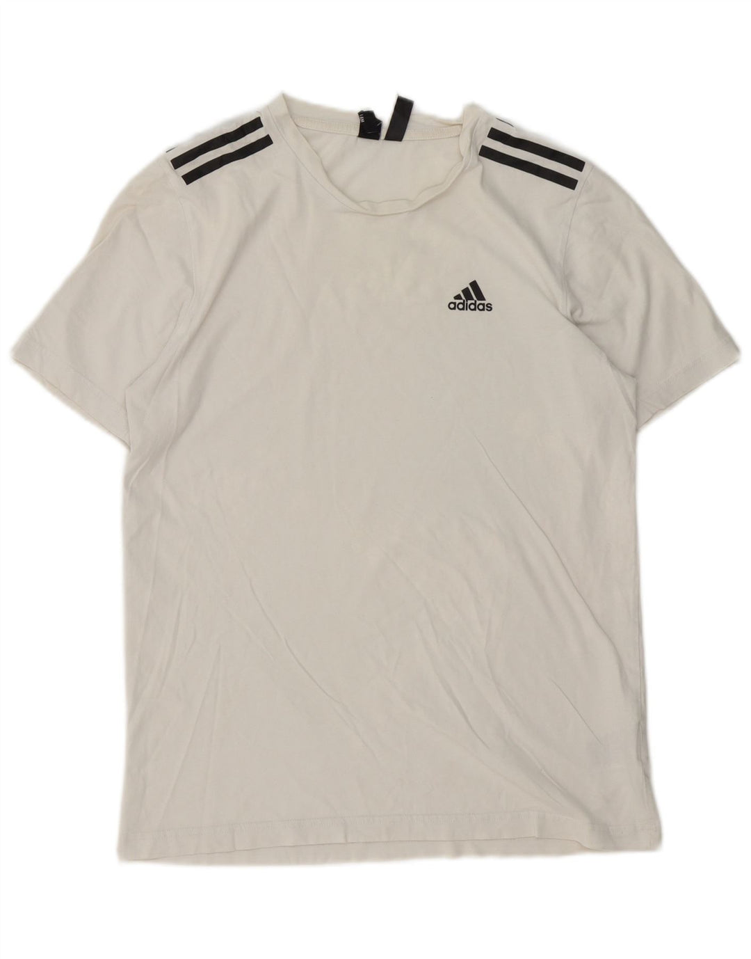 T-shirt ADIDAS da uomo Top piccola in cotone bianco