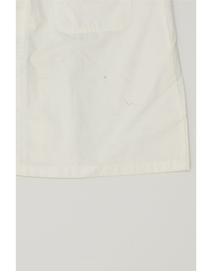LACOSTE Womens Straight Skirt Size 38 Medium W30 White Cotton Vintage Lacoste and Second-Hand Lacoste from Messina Hembry 