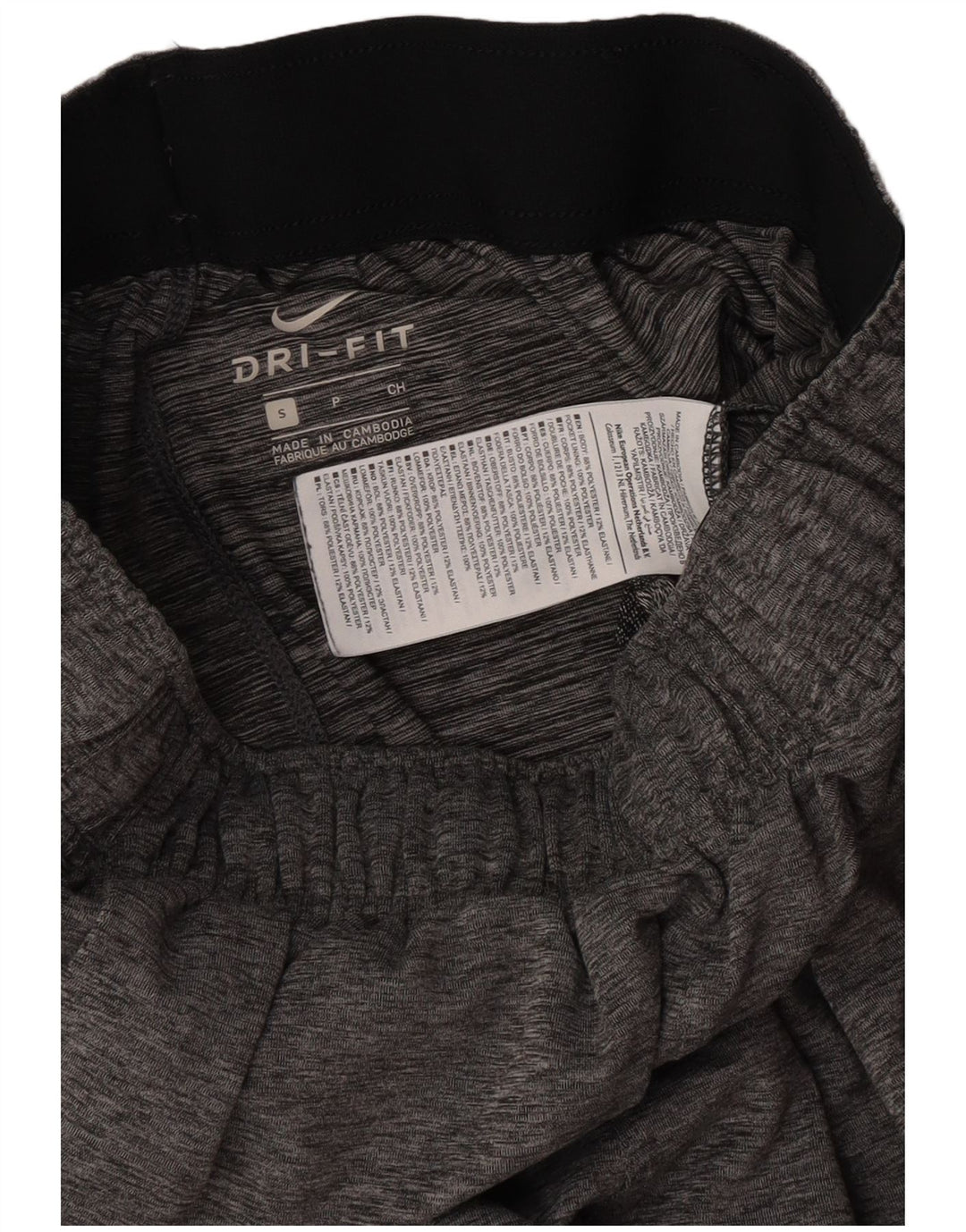 Pantaloncini sportivi Nike Dri Fit da uomo piccoli in poliestere grigio