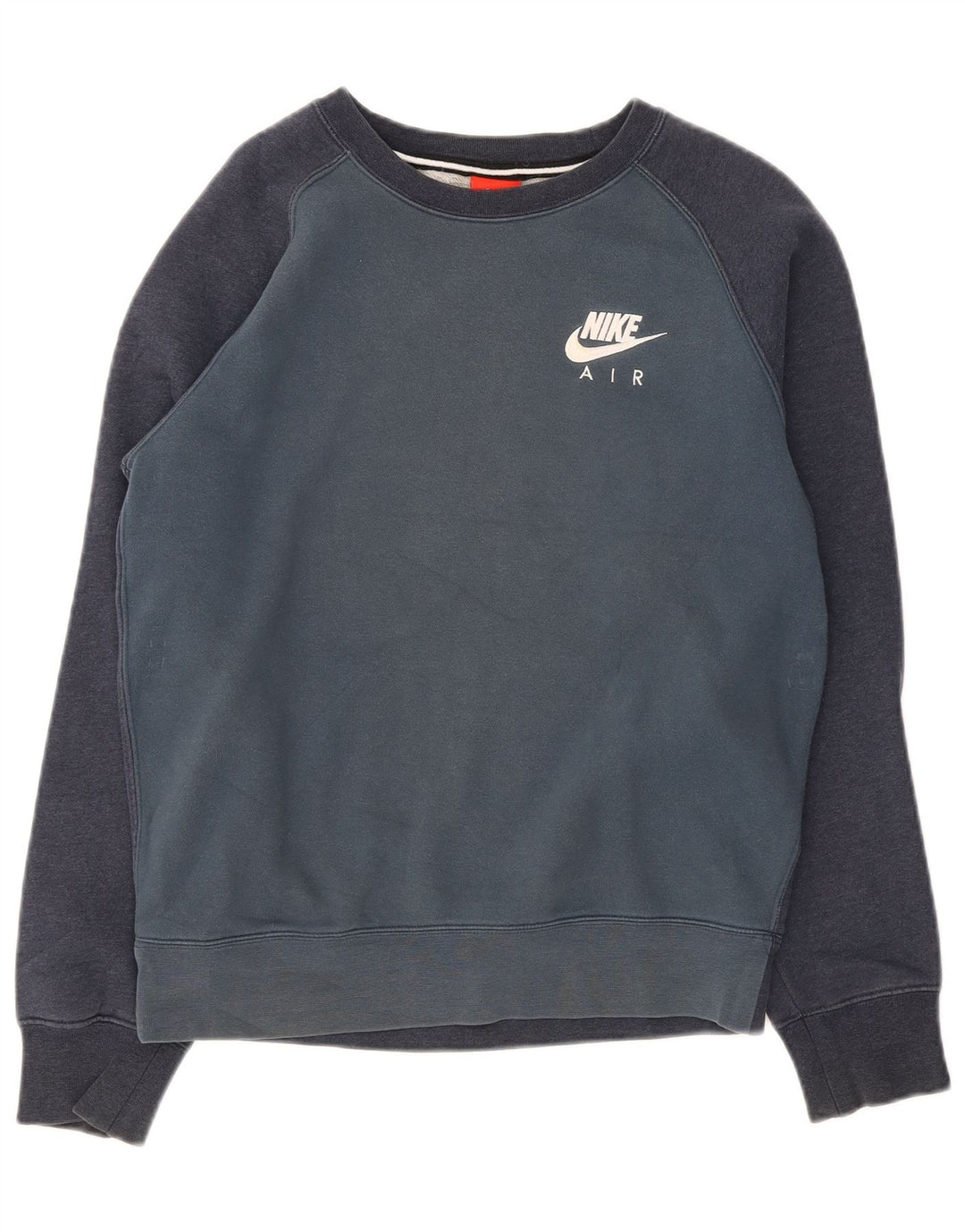 Felpa Nike da uomo, piccola, in cotone color block blu navy